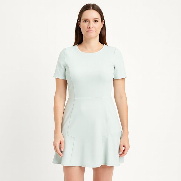 Topshop Dresses & Skirts - Topshop Soft Green Flared Mini Dress